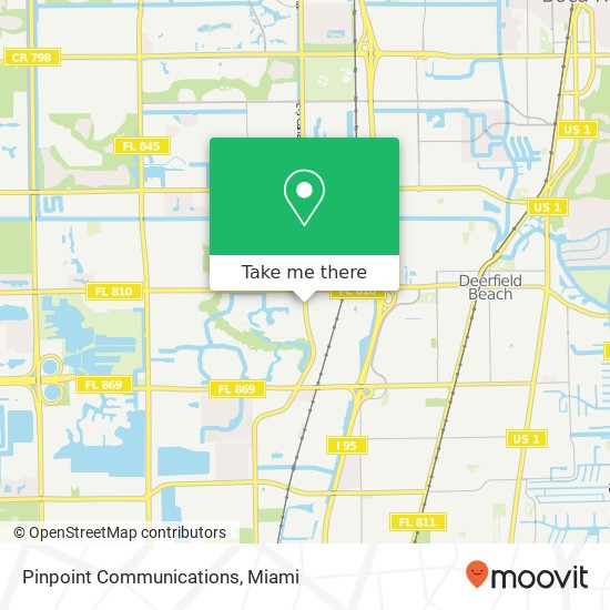 Pinpoint Communications map