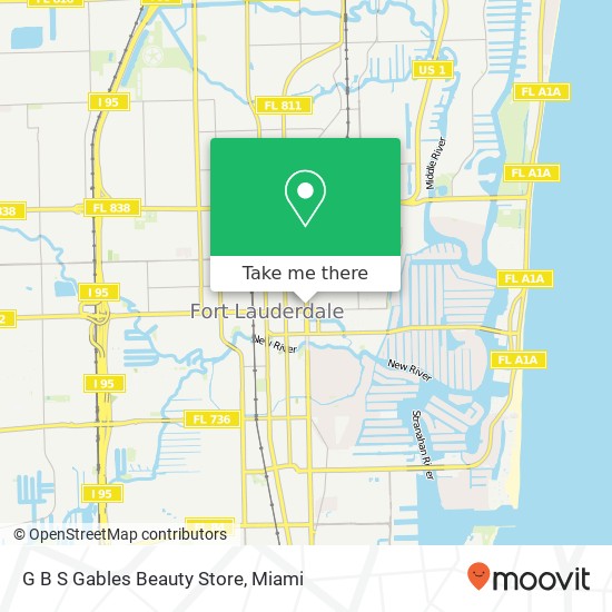 G B S Gables Beauty Store map