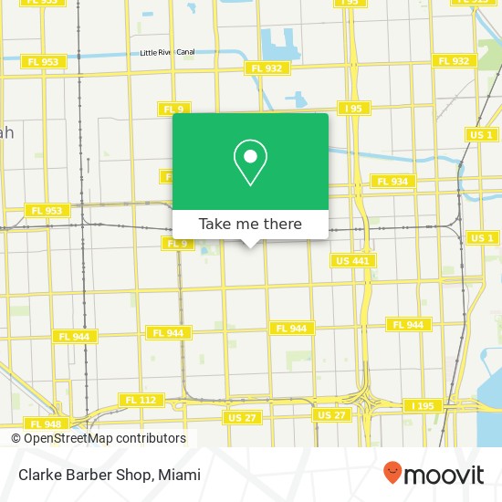 Clarke Barber Shop map