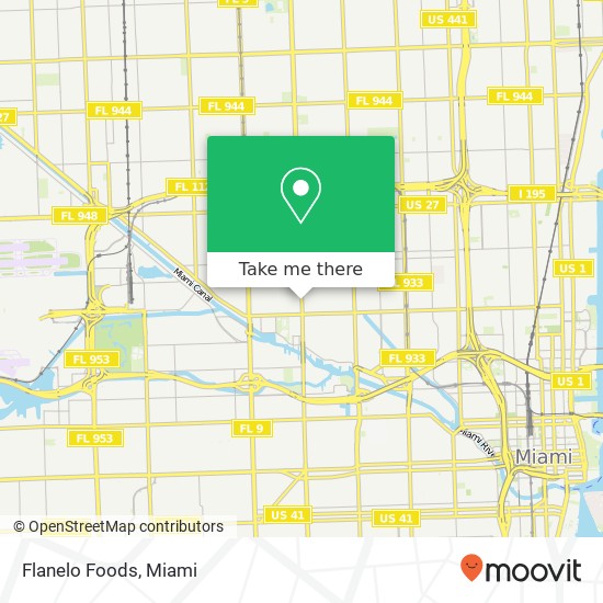 Mapa de Flanelo Foods