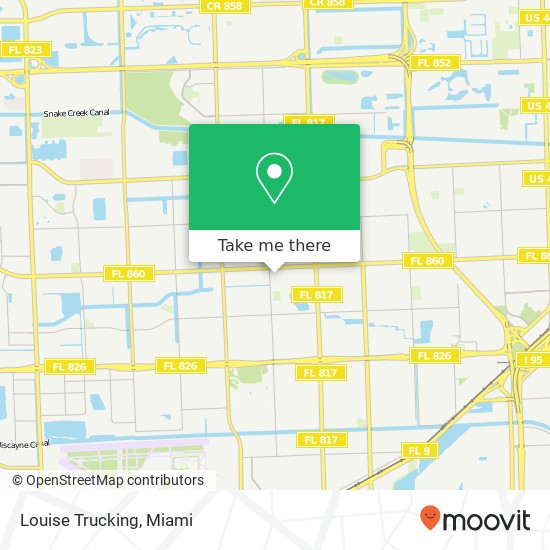 Louise Trucking map