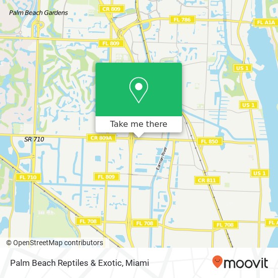 Palm Beach Reptiles & Exotic map