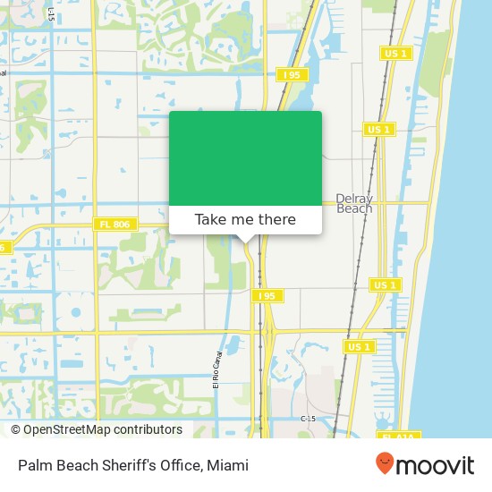Palm Beach Sheriff's Office map