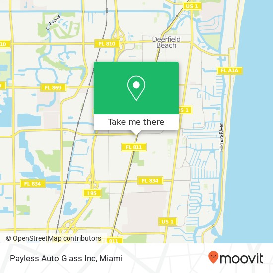 Mapa de Payless Auto Glass Inc