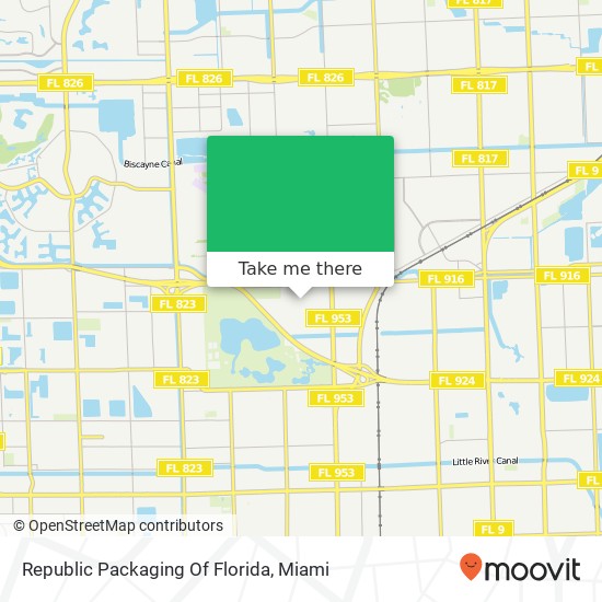 Republic Packaging Of Florida map