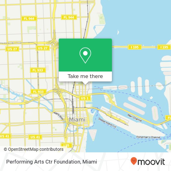 Performing Arts Ctr Foundation map