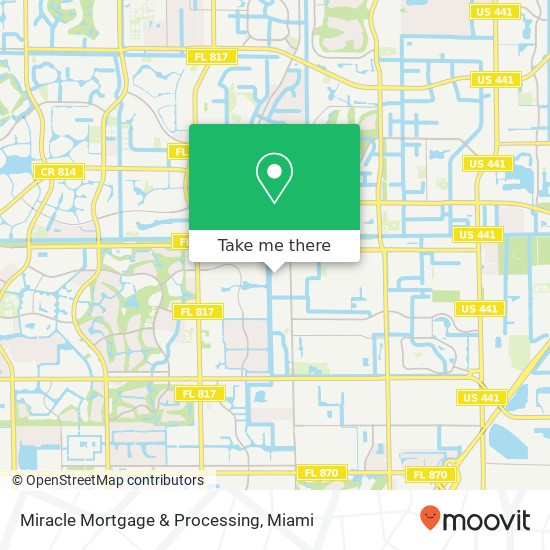 Mapa de Miracle Mortgage & Processing