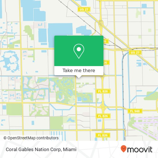 Coral Gables Nation Corp map