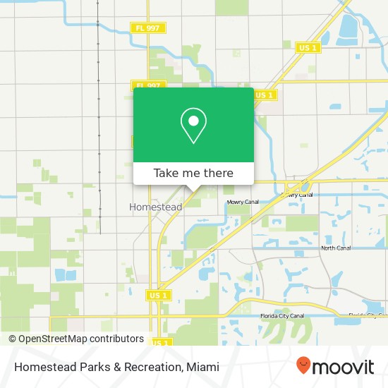 Homestead Parks & Recreation map