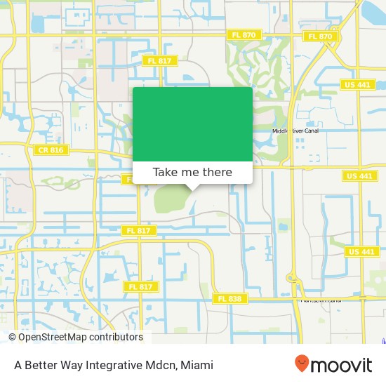 Mapa de A Better Way Integrative Mdcn