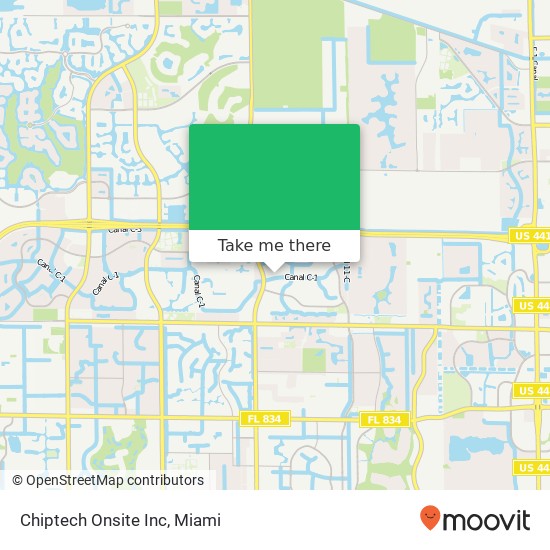 Mapa de Chiptech Onsite Inc