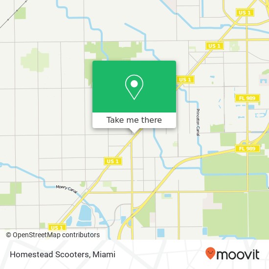 Homestead Scooters map