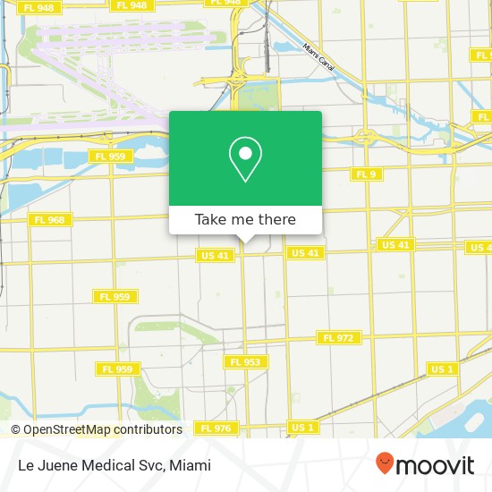 Le Juene Medical Svc map