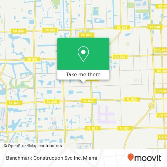 Benchmark Construction Svc Inc map