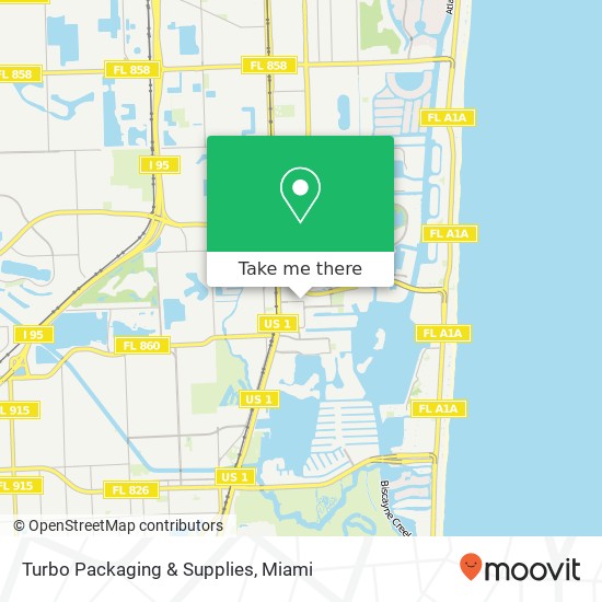 Mapa de Turbo Packaging & Supplies