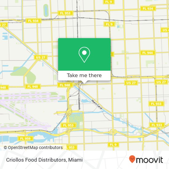 Criollos Food Distributors map