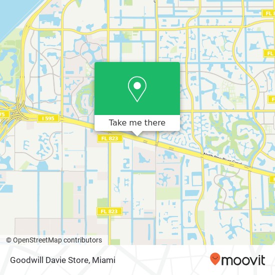 Mapa de Goodwill Davie Store