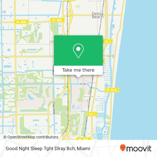 Mapa de Good Nght Sleep Tght Dlray Bch