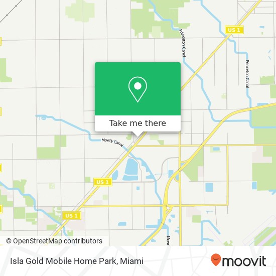 Isla Gold Mobile Home Park map