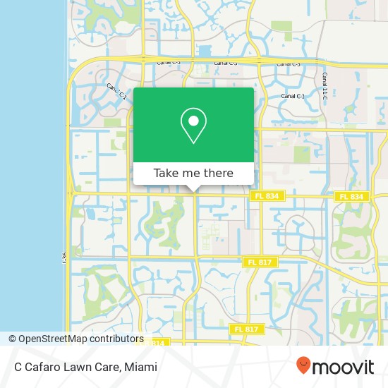 C Cafaro Lawn Care map