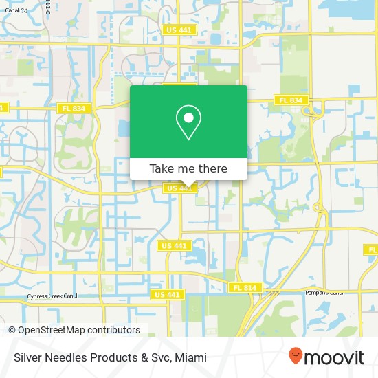 Mapa de Silver Needles Products & Svc