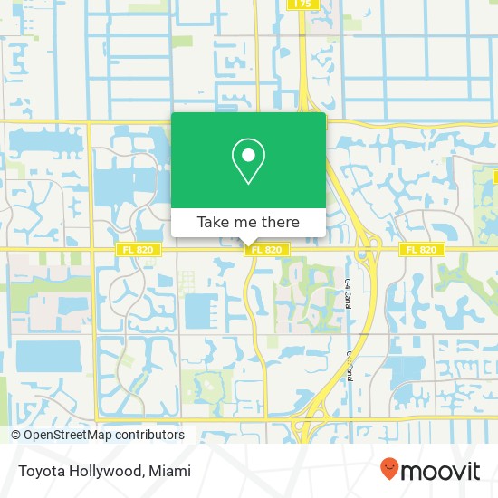 Toyota Hollywood map
