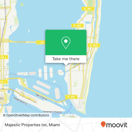 Majestic Properties Inc map