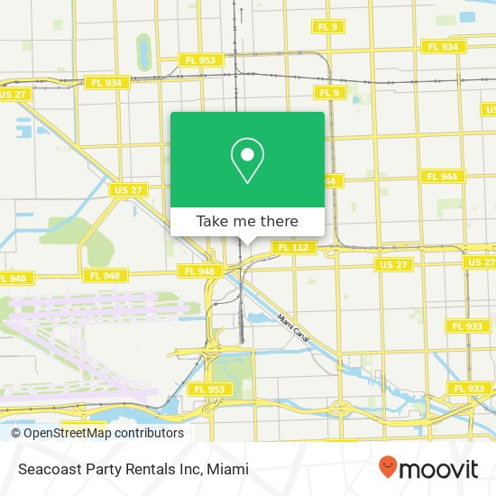 Mapa de Seacoast Party Rentals Inc