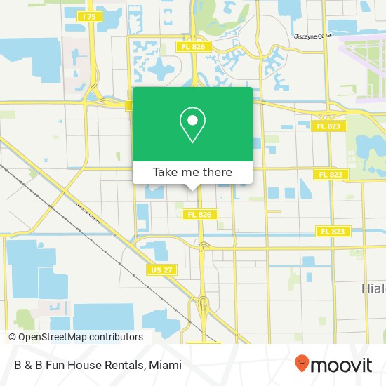 B & B Fun House Rentals map