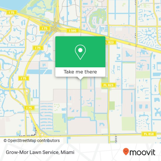 Grow-Mor Lawn Service map