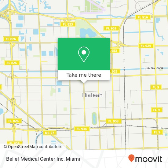 Belief Medical Center Inc map