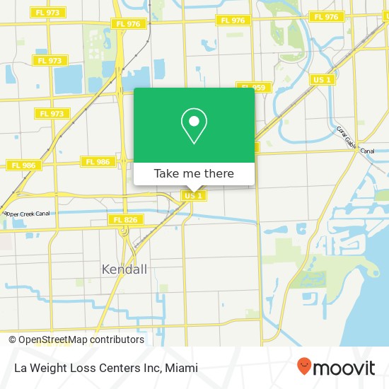 Mapa de La Weight Loss Centers Inc