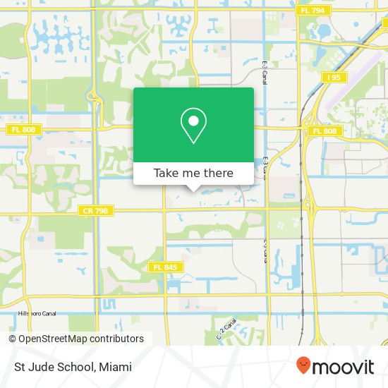 St Jude School map