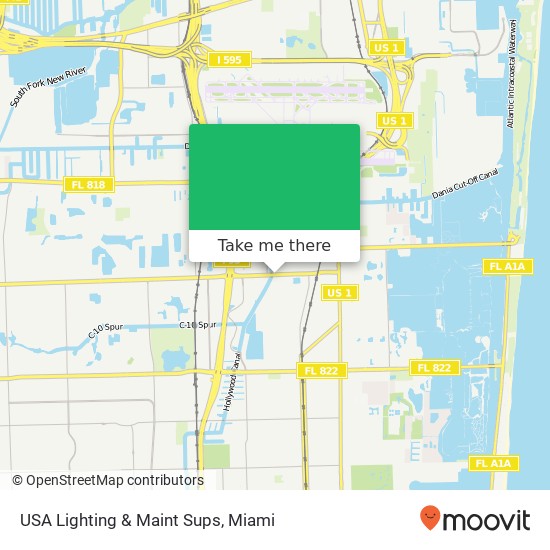 USA Lighting & Maint Sups map