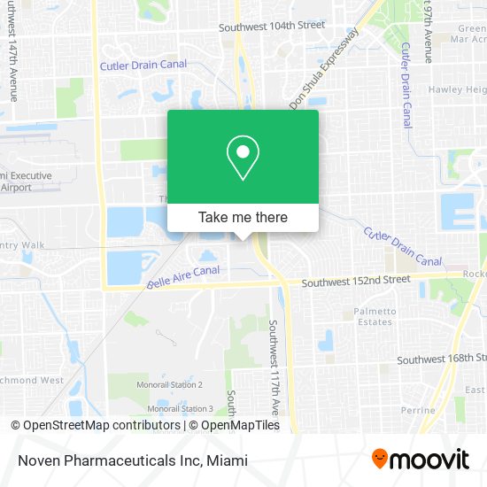 Mapa de Noven Pharmaceuticals Inc