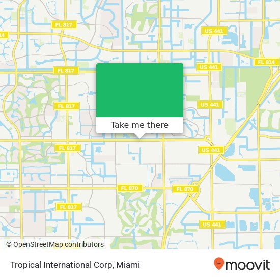 Tropical International Corp map