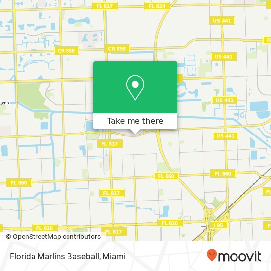 Florida Marlins Baseball map