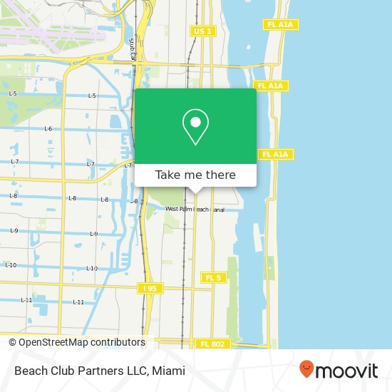 Mapa de Beach Club Partners LLC
