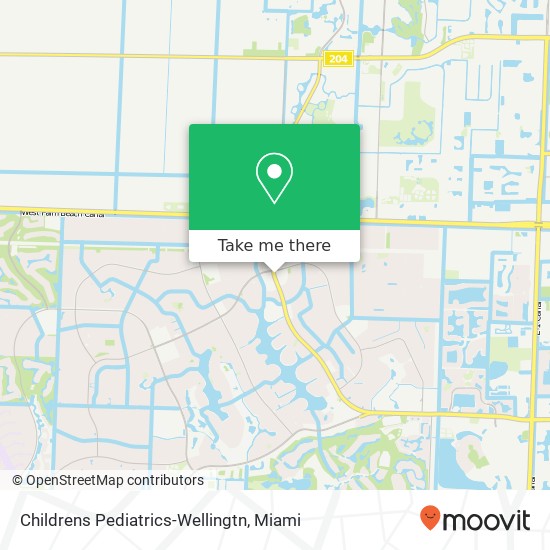Childrens Pediatrics-Wellingtn map