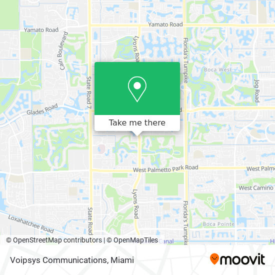 Voipsys Communications map