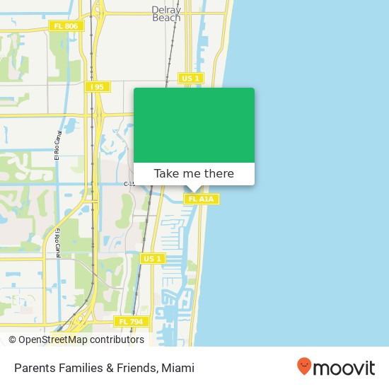 Parents Families & Friends map