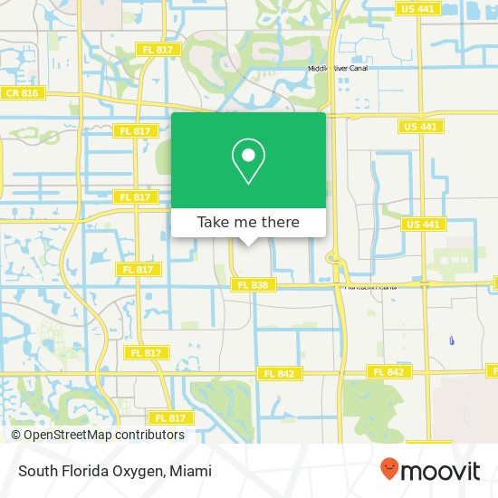 South Florida Oxygen map