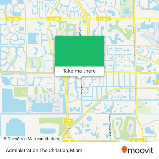 Mapa de Administration The Christian