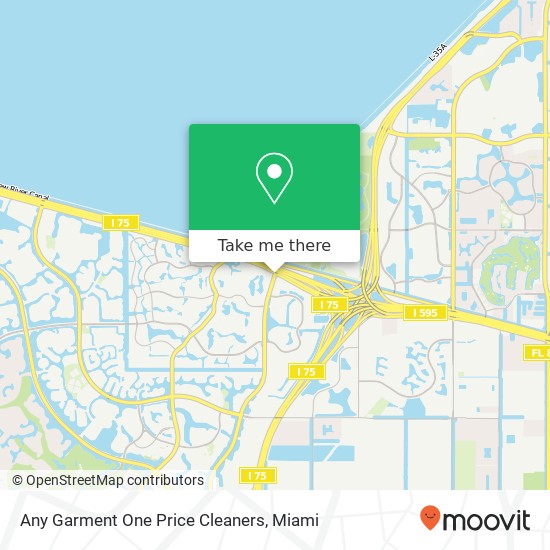 Any Garment One Price Cleaners map