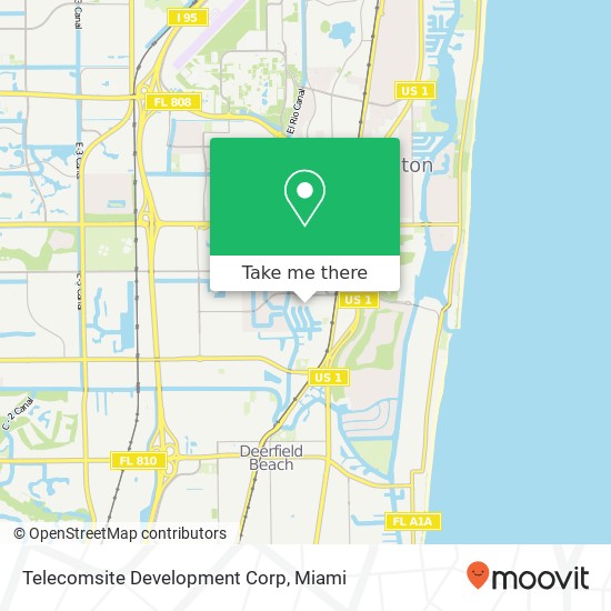 Telecomsite Development Corp map