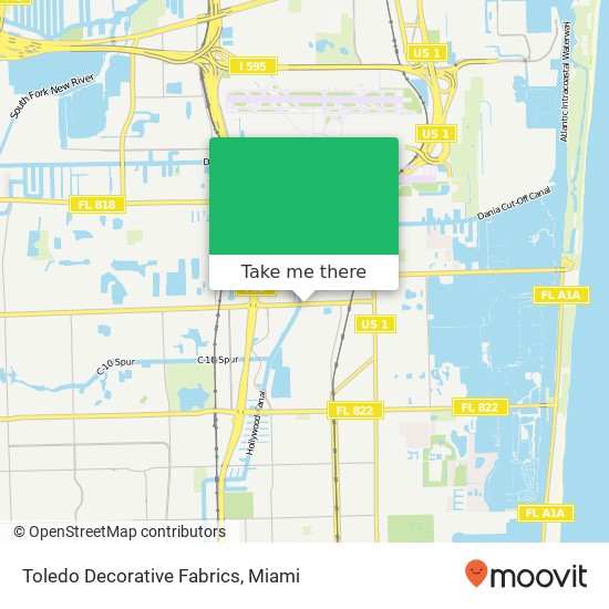 Toledo Decorative Fabrics map