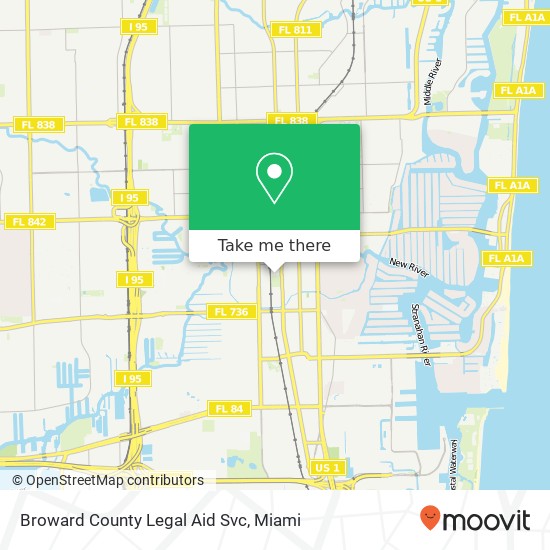 Broward County Legal Aid Svc map