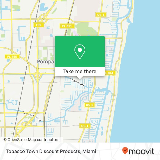 Tobacco Town Discount Products map