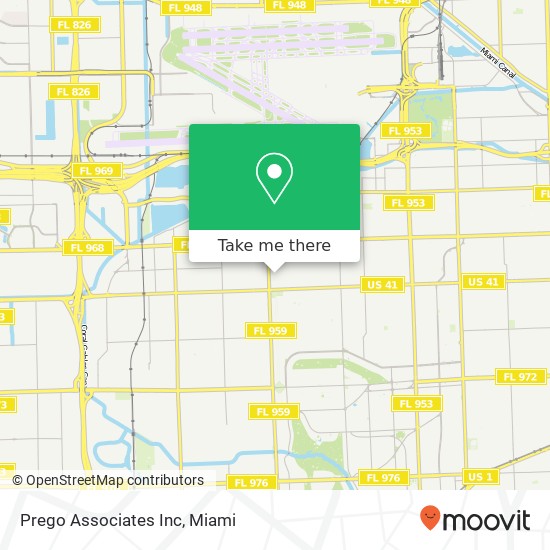 Mapa de Prego Associates Inc