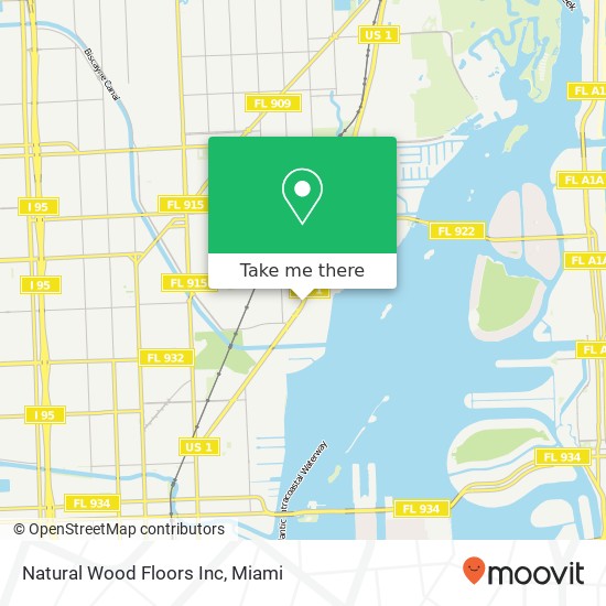 Mapa de Natural Wood Floors Inc